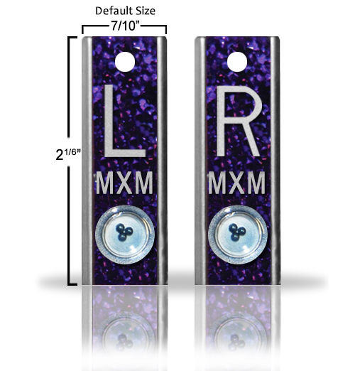 Aluminum Marker Set with Initials And Positioner
